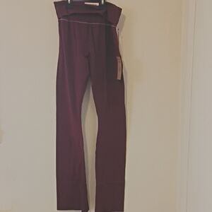 Women's Burgundy True Religion Leggings